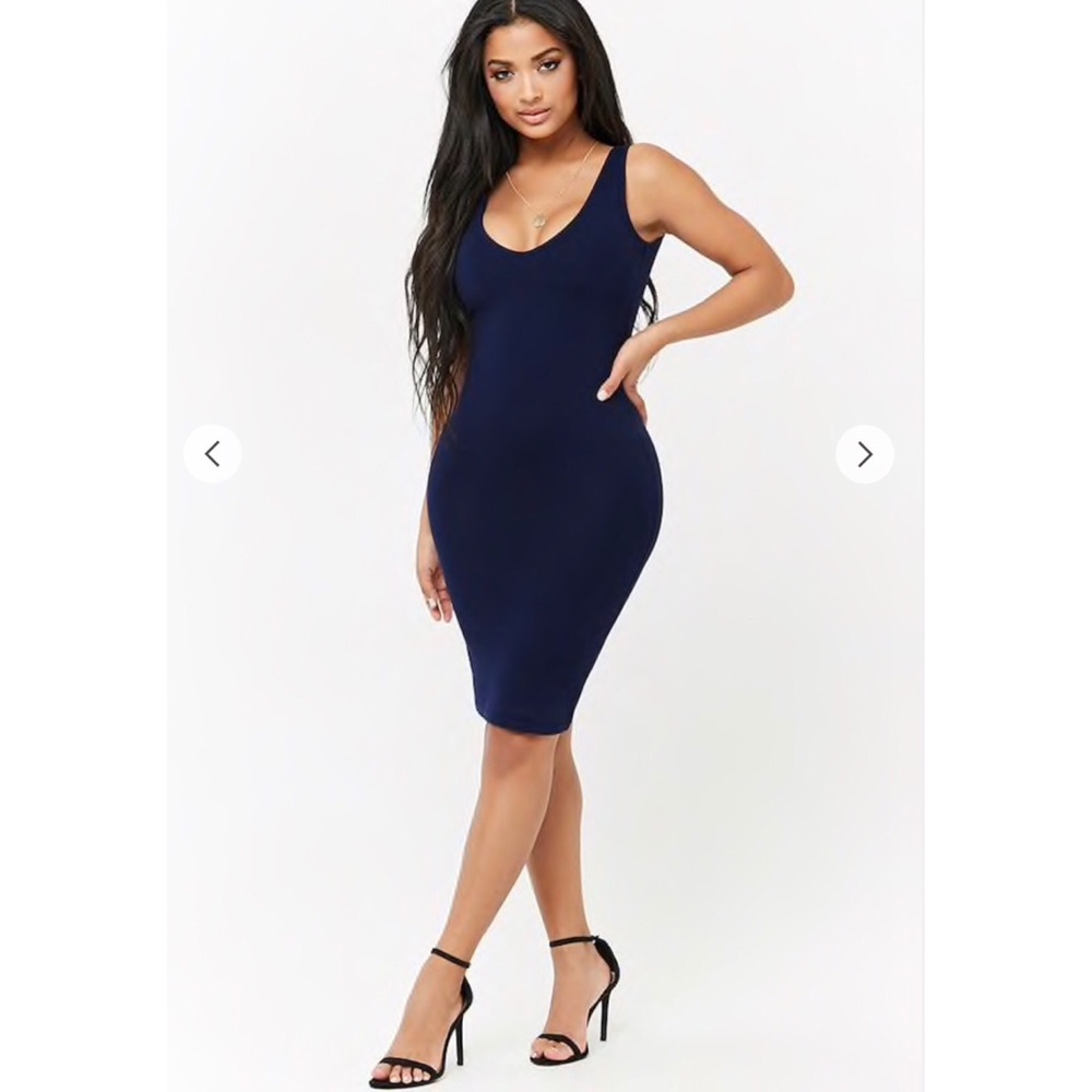 💙💙 FOREVER 21 V-Neck Bodycon Dress 💙💙
